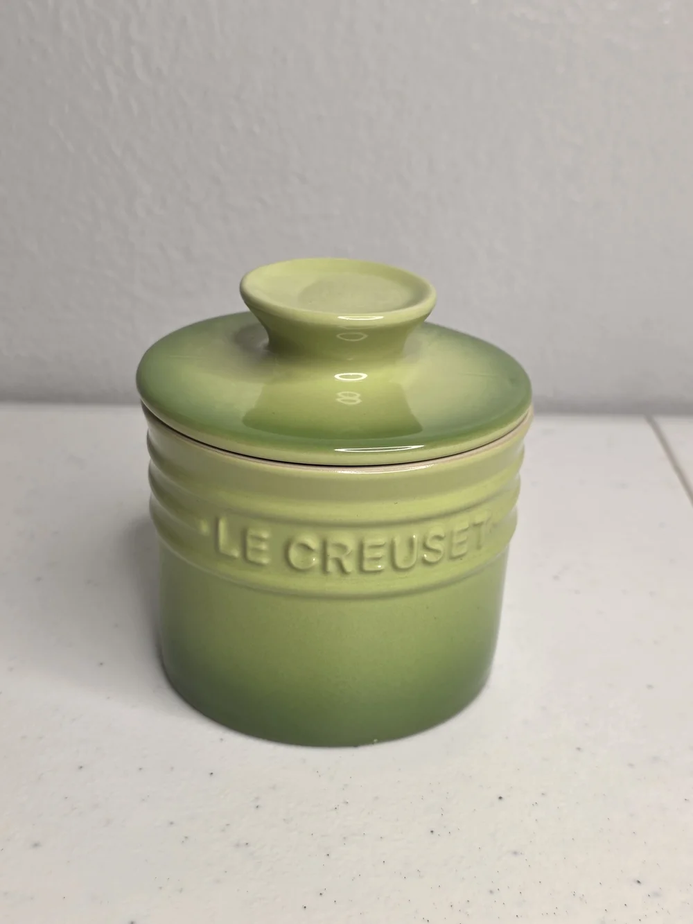Le Creuset Butter Crock Palm Green - Discontinued RARE NWT